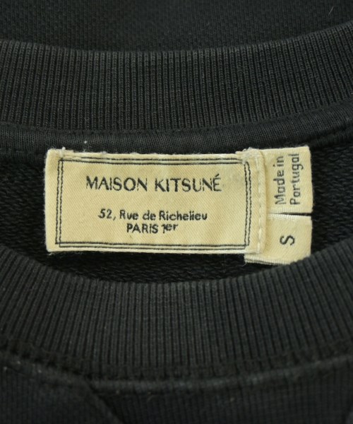 MAISON KITSUNE（メゾンキツネ）スウェット 黒 サイズ:S メンズ/2200717797059