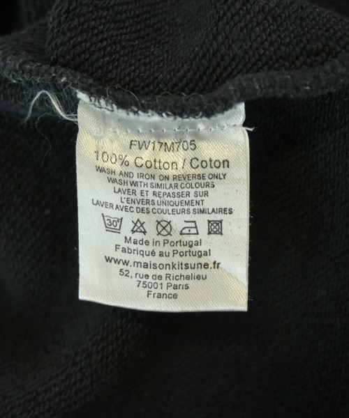 MAISON KITSUNE（メゾンキツネ）スウェット 黒 サイズ:S メンズ/2200717797059