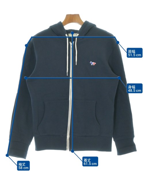 MAISON KITSUNE（メゾンキツネ）パーカー 紺 サイズ:S メンズ/2200717797066