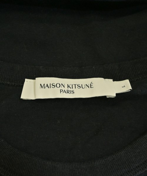 MAISON KITSUNE（メゾンキツネ）Tシャツ・カットソー 黒 サイズ:L メンズ/2200719027031