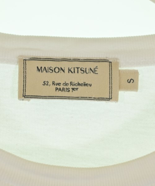 MAISON KITSUNE（メゾンキツネ）Tシャツ・カットソー 白 サイズ:S メンズ/2200723520030
