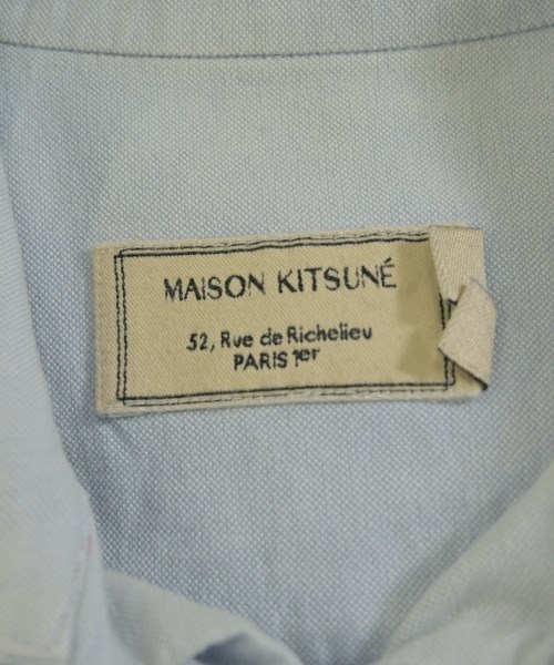 MAISON KITSUNE（メゾンキツネ）カジュアルシャツ 青 サイズ:39(M位) メンズ/2200724880010