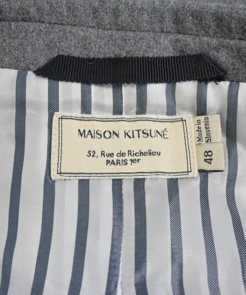 MAISON KITSUNE（メゾンキツネ）ジャケット グレー サイズ:48(L位) メンズ/2200720418019