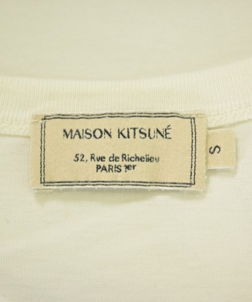 MAISON KITSUNE（メゾンキツネ）Tシャツ・カットソー 白 サイズ:S メンズ/2200721974057