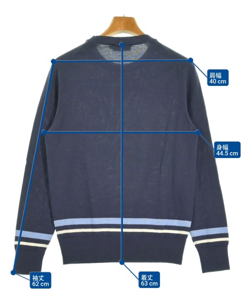 MAISON KITSUNE（メゾンキツネ）ニット・セーター 紺 サイズ:XS メンズ/2200721974422