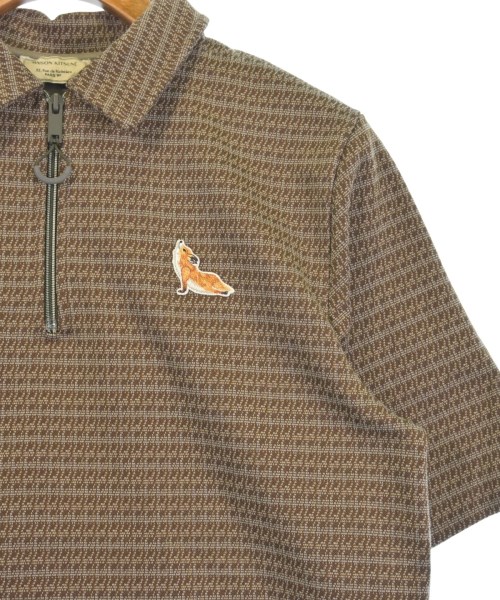 MAISON KITSUNE（メゾンキツネ）ポロシャツ 茶 サイズ:S メンズ/2200720372090