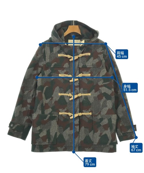 MAISON KITSUNE（メゾンキツネ）ダッフルコート グレー サイズ:M メンズ/2200725525019