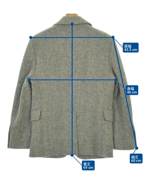 MAISON KITSUNE（メゾンキツネ）ジャケット グレー サイズ:44(S位) メンズ/2200725844011