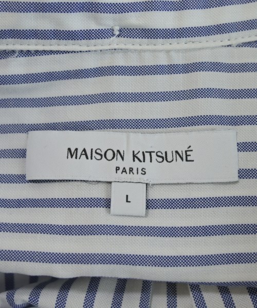 MAISON KITSUNE（メゾンキツネ）カジュアルシャツ 白 サイズ:L メンズ/2200728079021
