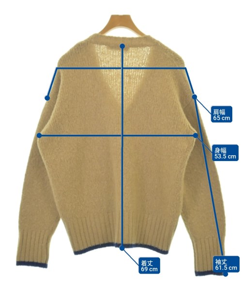 MAISON KITSUNE（メゾンキツネ）カーディガン ベージュ サイズ:S メンズ/2200728997066