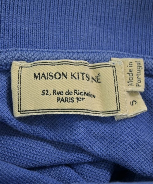 MAISON KITSUNE（メゾンキツネ）ポロシャツ 青 サイズ:S メンズ/2200678573044