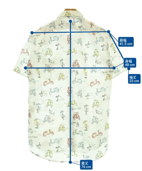 MAISON KITSUNE（メゾンキツネ）カジュアルシャツ その他（柄物・カラフル） サイズ:37(XS位) メンズ/2200683147018