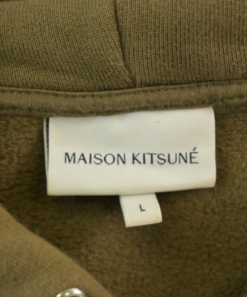 MAISON KITSUNE（メゾンキツネ）パーカー カーキ サイズ:L メンズ/2200683365030