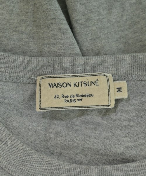 MAISON KITSUNE（メゾンキツネ）Tシャツ・カットソー グレー サイズ:M メンズ/2200683444056