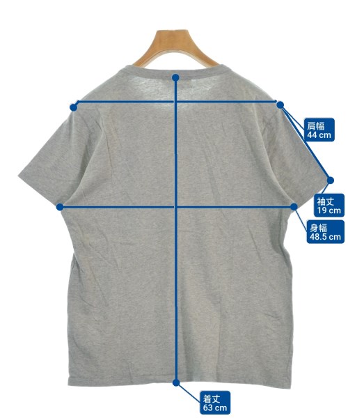 MAISON KITSUNE（メゾンキツネ）Tシャツ・カットソー グレー サイズ:M メンズ/2200683444056
