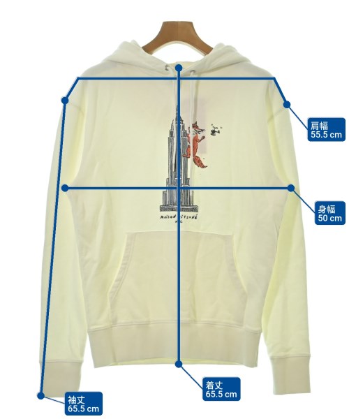 MAISON KITSUNE（メゾンキツネ）パーカー 白 サイズ:M メンズ/2200683285130