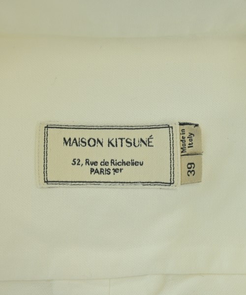 MAISON KITSUNE（メゾンキツネ）カジュアルシャツ 白 サイズ:39(M位) メンズ/2200683285215