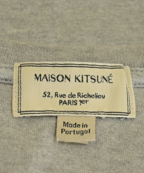 MAISON KITSUNE（メゾンキツネ）Tシャツ・カットソー グレー サイズ:M メンズ/2200679212232