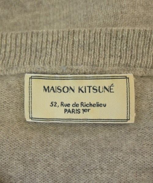 MAISON KITSUNE（メゾンキツネ）ニット・セーター ベージュ サイズ:S メンズ/2200689407055