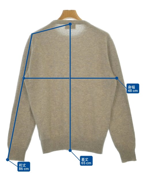 MAISON KITSUNE（メゾンキツネ）ニット・セーター ベージュ サイズ:S メンズ/2200689407055