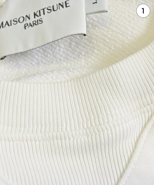 MAISON KITSUNE（メゾンキツネ）スウェット 白 サイズ:L メンズ/2200690166057
