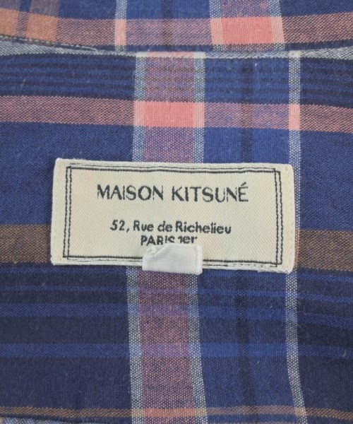 MAISON KITSUNE（メゾンキツネ）カジュアルシャツ 紺 サイズ:38(S位) メンズ/2200690452013