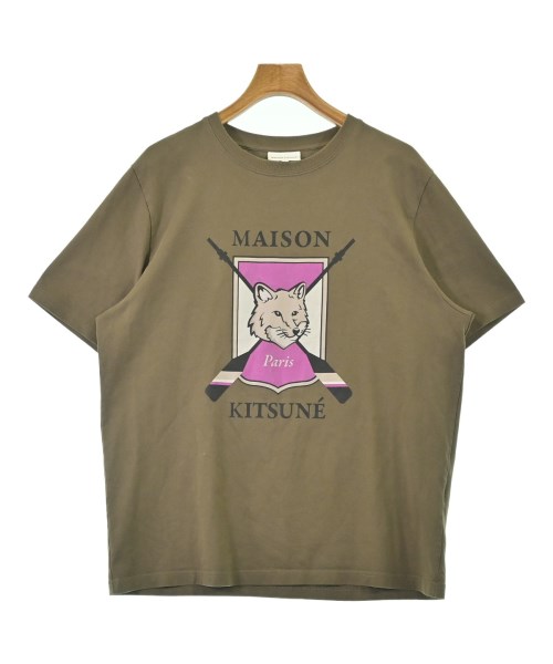 MAISON KITSUNE(メゾンキツネ)Tシャツ・カットソー カーキ サイズ:M/2200690534023