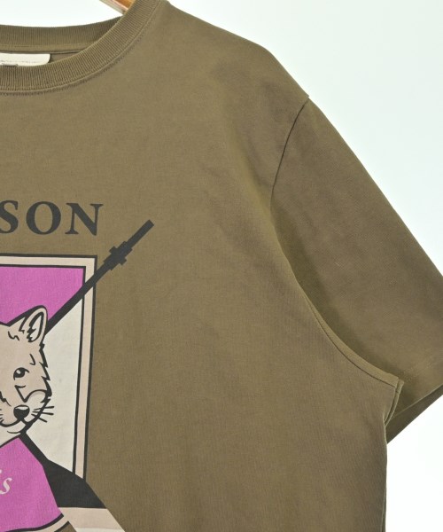 MAISON KITSUNE（メゾンキツネ）Tシャツ・カットソー カーキ サイズ:M メンズ/2200690534023