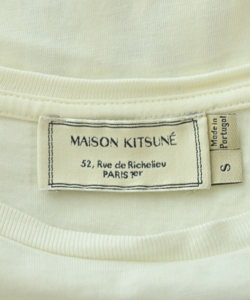 MAISON KITSUNE（メゾンキツネ）Tシャツ・カットソー 白 サイズ:S メンズ/2200690823028