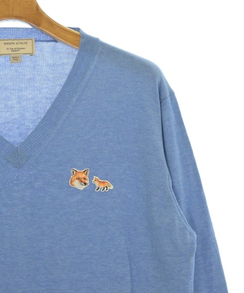 MAISON KITSUNE（メゾンキツネ）ニット・セーター 青 サイズ:M メンズ/2200691416212