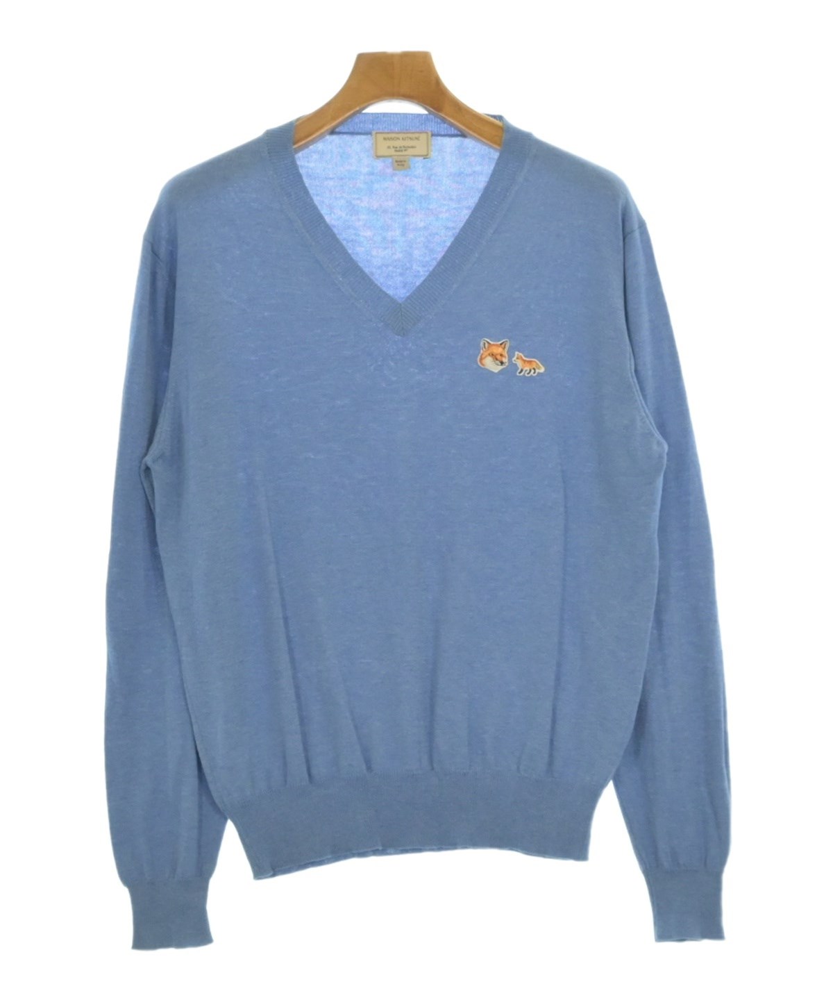 MAISON KITSUNE（メゾンキツネ）ニット・セーター 青 サイズ:M メンズ