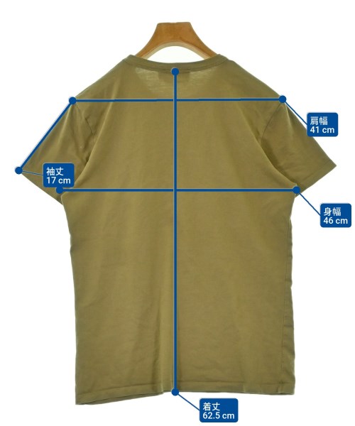 MAISON KITSUNE（メゾンキツネ）Tシャツ・カットソー カーキ サイズ:XS メンズ/2200693406099
