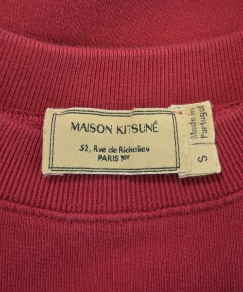 MAISON KITSUNE（メゾンキツネ）スウェット 赤 サイズ:S レディース/2200637290036