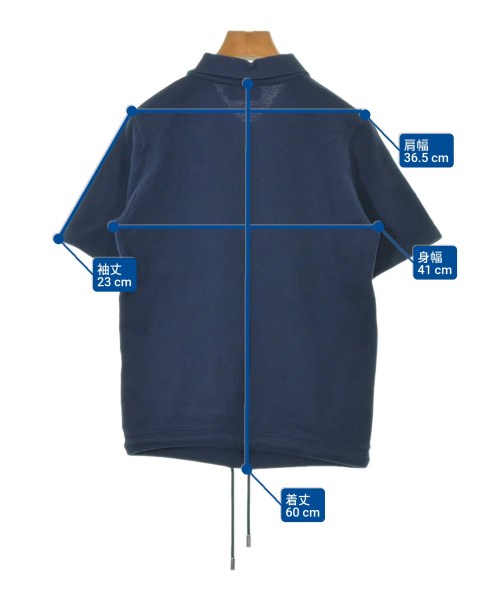 MAISON KITSUNE（メゾンキツネ）ポロシャツ 紺 サイズ:XS レディース/2200632852178