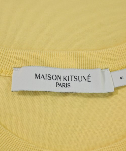 MAISON KITSUNE（メゾンキツネ）Tシャツ・カットソー 黄 サイズ:S レディース/2200626814069