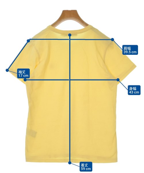 MAISON KITSUNE（メゾンキツネ）Tシャツ・カットソー 黄 サイズ:S レディース/2200626814069