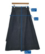 MAISON KITSUNE（メゾンキツネ）ロング・マキシ丈スカート 紺 サイズ:36(S位) レディース/2200634340031