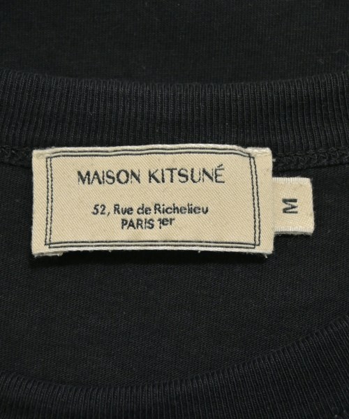 MAISON KITSUNE（メゾンキツネ）Tシャツ・カットソー 黒 サイズ:M レディース/2200642801074