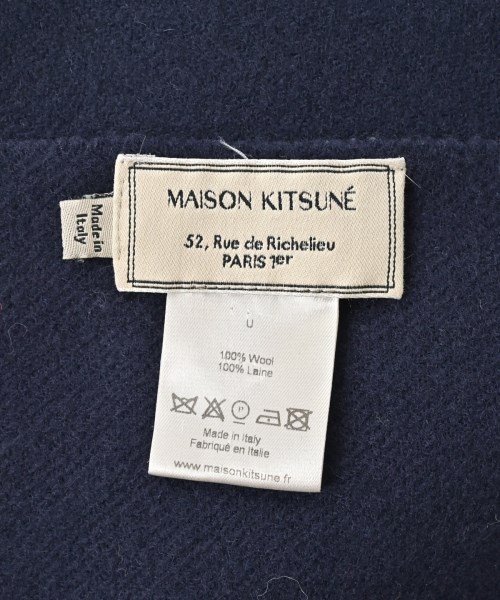 MAISON KITSUNE（メゾンキツネ）ストール 紺 サイズ:- レディース/2200631824046