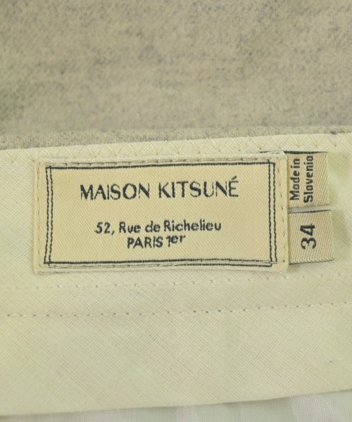 MAISON KITSUNE（メゾンキツネ）スラックス グレー サイズ:34(XS位) レディース/2200644211079