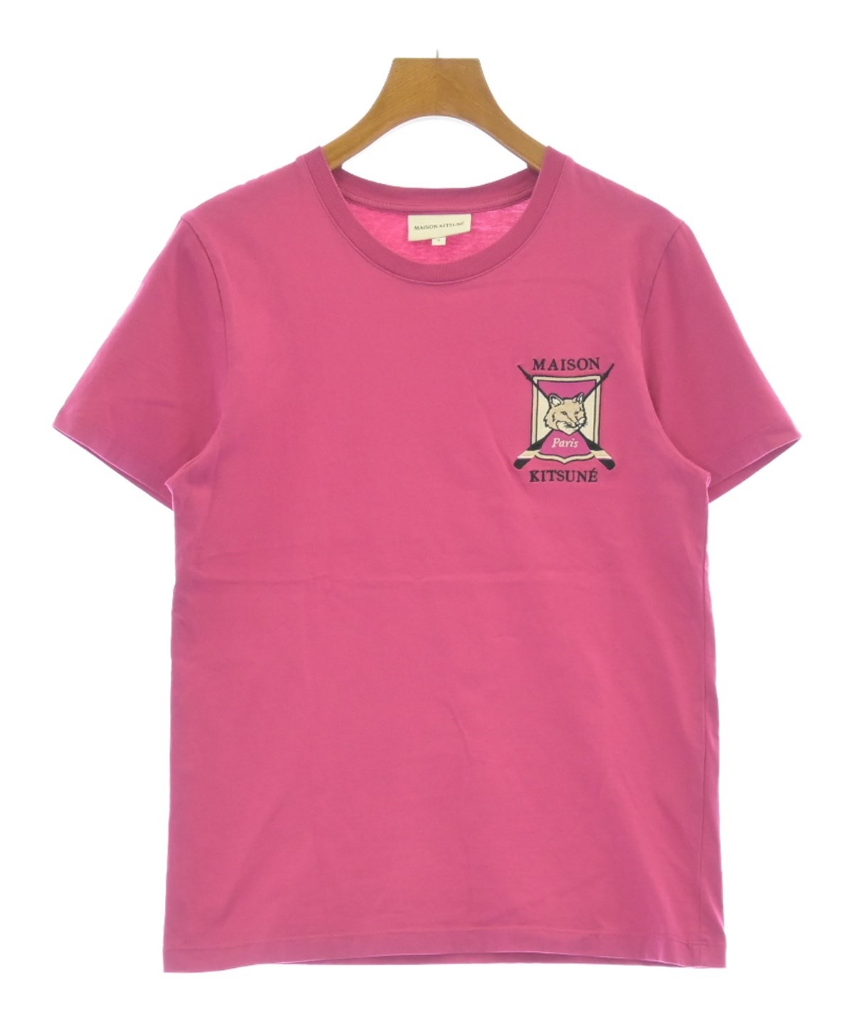 メゾンキツネ　Tシャツ　ピンク　XS Maison Kitsune メゾンキツネ MAISON KITSUNE 【MAISON KITSUNE】メゾン キツネ