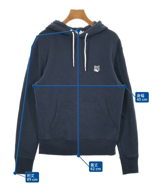 MAISON KITSUNE（メゾンキツネ）パーカー 紺 サイズ:XS レディース/2200621723014