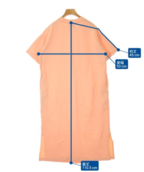 MAISON KITSUNE（メゾンキツネ）ワンピース オレンジ サイズ:S レディース/2200613858137