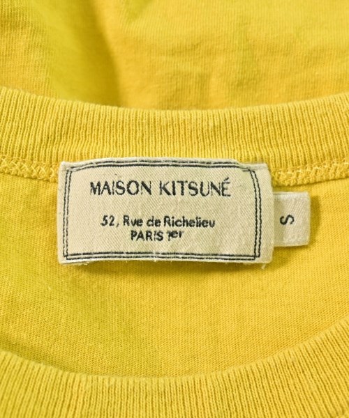MAISON KITSUNE（メゾンキツネ）Tシャツ・カットソー 黄 サイズ:S レディース/2200615667089