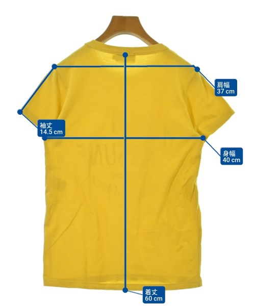MAISON KITSUNE（メゾンキツネ）Tシャツ・カットソー 黄 サイズ:S レディース/2200615667089