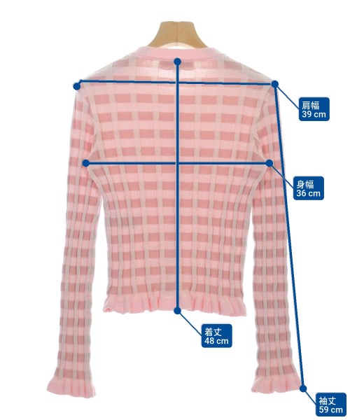MAISON KITSUNE（メゾンキツネ）カーディガン ピンク サイズ:XS レディース/2200630565049