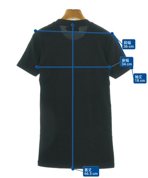 MAISON KITSUNE（メゾンキツネ）Tシャツ・カットソー 黒 サイズ:S レディース/2200611443175