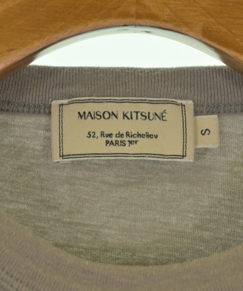 MAISON KITSUNE（メゾンキツネ）Tシャツ・カットソー ベージュ サイズ:S レディース/2200611443298