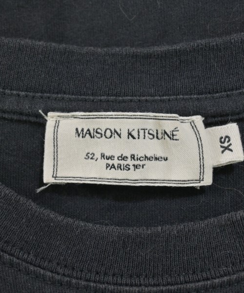 MAISON KITSUNE（メゾンキツネ）Tシャツ・カットソー 黒 サイズ:XS レディース/2200615125053