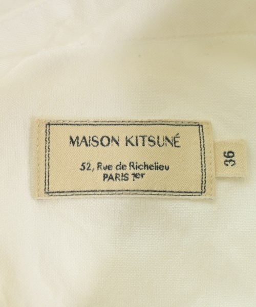 MAISON KITSUNE（メゾンキツネ）カジュアルシャツ 白 サイズ:36(S位) レディース/2200615286266